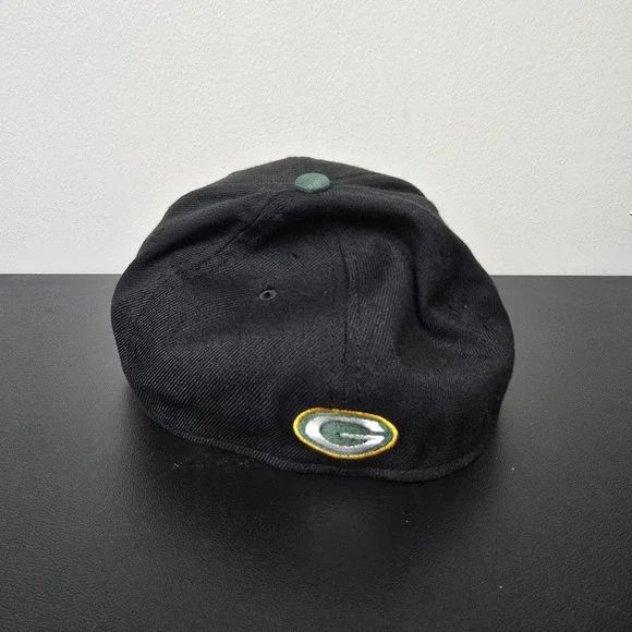 Green Bay Packers Hat Cap Fitted Mens L Black 2022 Draft NFL Football New Era - Picture 5 of 8